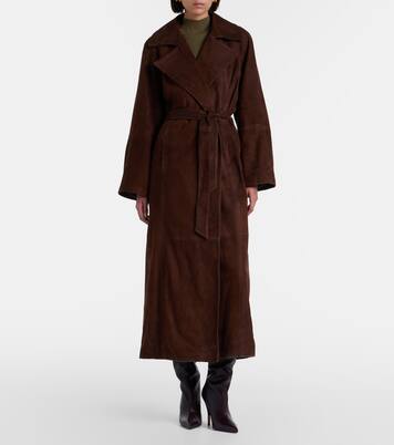 Cappotto Althea in camoscio a portafoglio | Nour Hammour