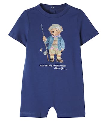 Baby Polo Bear cotton jersey playsuit | Polo Ralph Lauren Kids