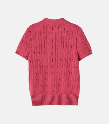 Polopullover aus Baumwolle mit Zopfmuster | Polo Ralph Lauren Kids