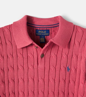 Polopullover aus Baumwolle mit Zopfmuster | Polo Ralph Lauren Kids
