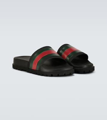Striped Web slide sandals | Gucci