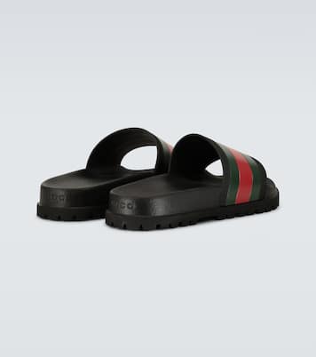 Striped Web slide sandals | Gucci