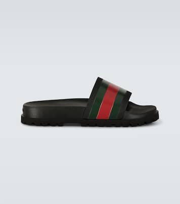Striped Web slide sandals | Gucci