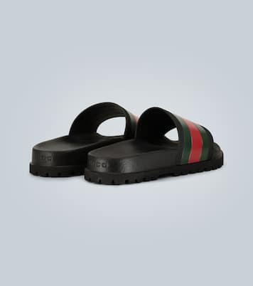 Striped Web slide sandals | Gucci
