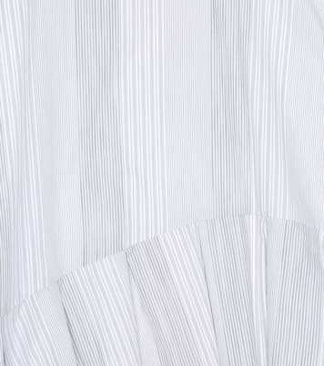 Robe asymétrique rayée en coton | Brunello Cucinelli Kids