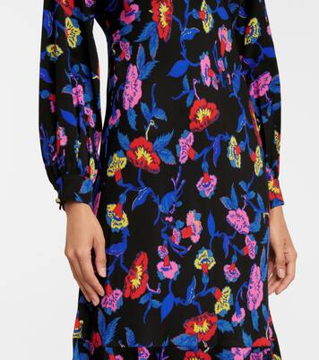 Robe midi Luka à fleurs | Diane von Furstenberg