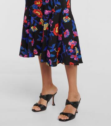 Robe midi Luka à fleurs | Diane von Furstenberg