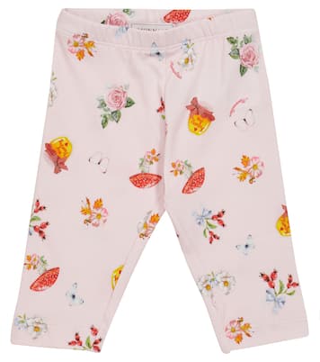 Winter flower printed leggings | Monnalisa