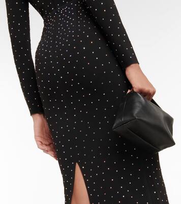 Robe midi Tiernan en crêpe à ornements | Alex Perry