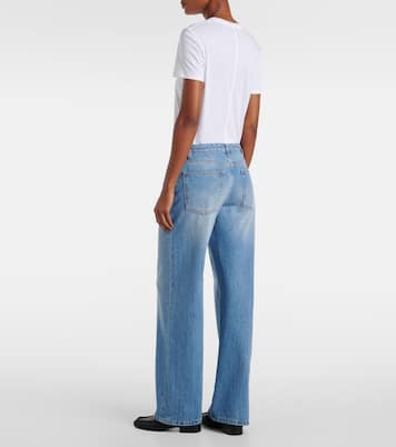Eglitta mid-rise wide-leg jeans | The Row
