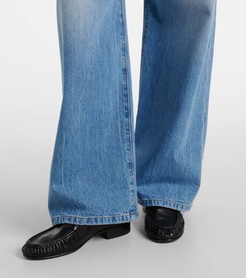 Eglitta mid-rise wide-leg jeans | The Row