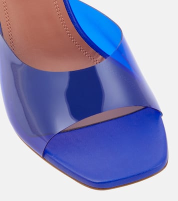 Pantoletten Lupita mit Leder | Amina Muaddi