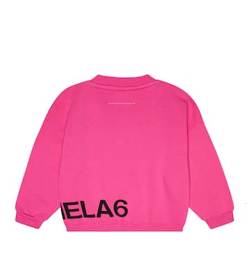 Logo-printed cotton sweatshirt | MM6 Maison Margiela Kids