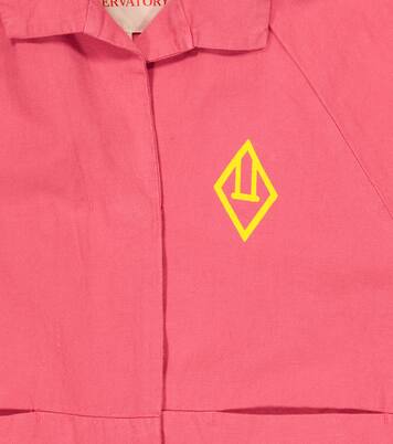 Lion logo cotton and linen shirt | The Animals Observatory