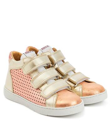 Top Easy Clay metallic leather sneakers | Pom d'Api