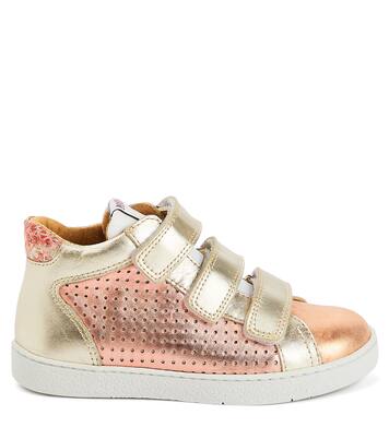 Top Easy Clay metallic leather sneakers | Pom d'Api