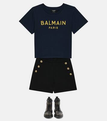 Logo cotton T-shirt | Balmain Kids