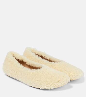 Shearling ballet flats | Bottega Veneta