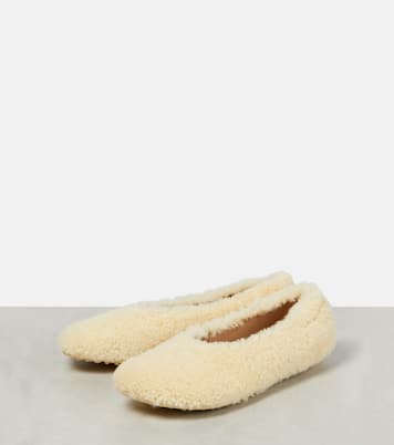 Shearling ballet flats | Bottega Veneta