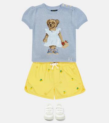 Printed cotton twill shorts | Polo Ralph Lauren Kids