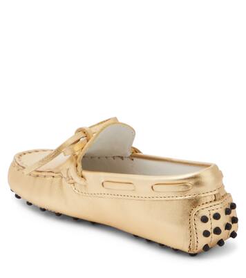 Gommino metallic leather loafers | Tod's Junior