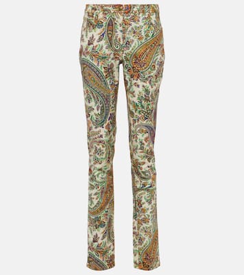 Bedruckte Mid-Rise Slim Jeans | Etro