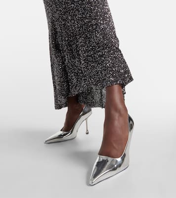 Pumps Ixia 95 aus Metallic-Leder | Jimmy Choo