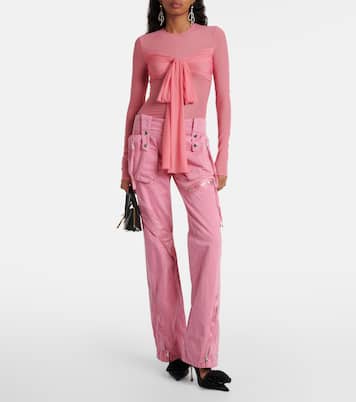 Low-Rise Straight Cargo-Jeans | Blumarine