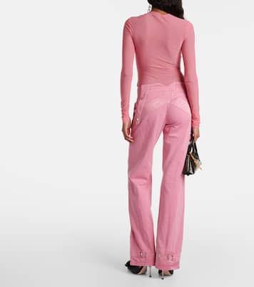 Low-Rise Straight Cargo-Jeans | Blumarine