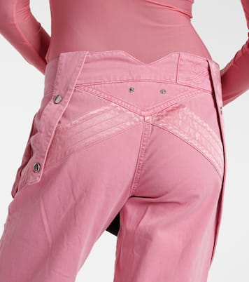 Low-Rise Straight Cargo-Jeans | Blumarine