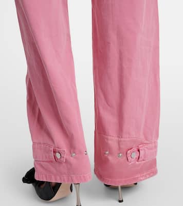 Low-Rise Straight Cargo-Jeans | Blumarine