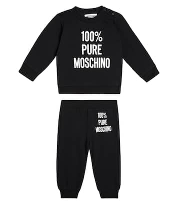 婴幼儿 — 印花棉质针织运动服 | Moschino Kids