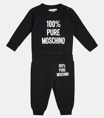 婴幼儿 — 印花棉质针织运动服 | Moschino Kids