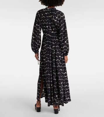 Robe longue Urbania imprimée en soie | Max Mara