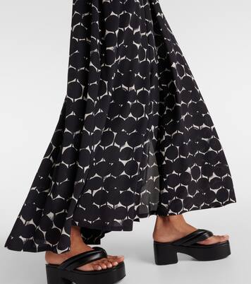 Robe longue Urbania imprimée en soie | Max Mara