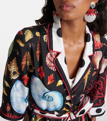 Capri printed silk satin robe | Dolce&Gabbana