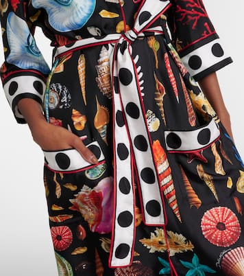 Capri printed silk satin robe | Dolce&Gabbana