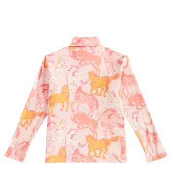 Printed cotton-blend turtleneck top | Stella McCartney Kids