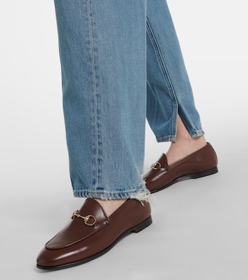 Loafers Gucci Jordaan Horsebit aus Leder | Gucci