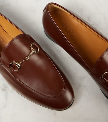 Loafers Gucci Jordaan Horsebit aus Leder | Gucci