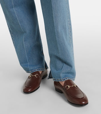 Loafers Gucci Jordaan Horsebit aus Leder | Gucci