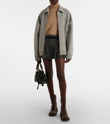 Joie Medium leather shoulder bag | Miu Miu