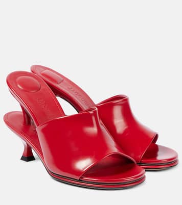 Pantoletten Les Doubles Mules aus Leder | Jacquemus