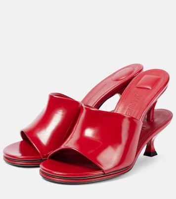 Pantoletten Les Doubles Mules aus Leder | Jacquemus