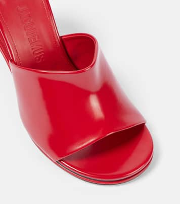Pantoletten Les Doubles Mules aus Leder | Jacquemus