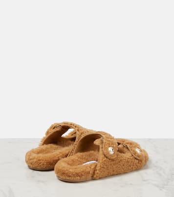 Sandalen Fayence aus Shearling | Jimmy Choo