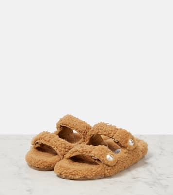 Sandalen Fayence aus Shearling | Jimmy Choo