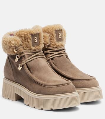 Schnürstiefel Turin aus Veloursleder mit Shearling | Bogner