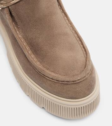 Schnürstiefel Turin aus Veloursleder mit Shearling | Bogner