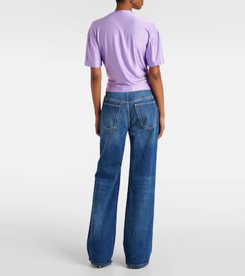 Cropped-Top mit Kristallen | Rabanne